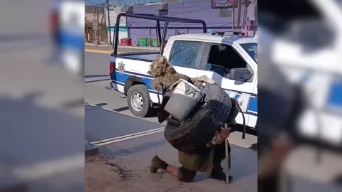 ¡Le lloró tres días a su perrito! Atropellan a mascota de indigente y carga su cadáver junto a él VIDEO DESGARRADOR.jpg