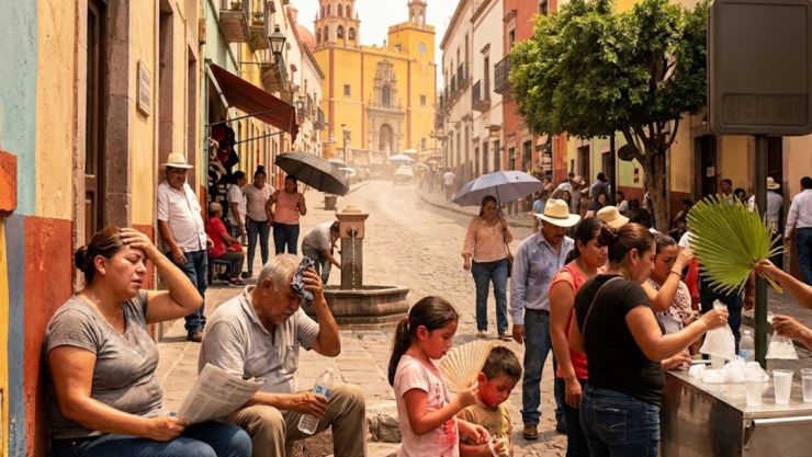 Temperatura máxima Guanajuato 23 de julio