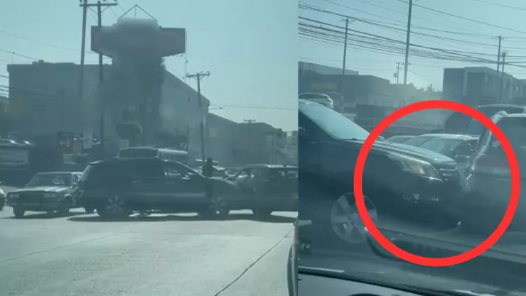 Choque en Ruta Independencia provoca tráfico esta mañana en Tijuana