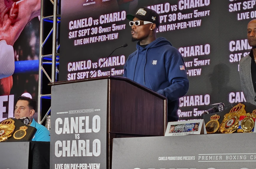 Conferencia de prensa Canelo Charlo Las Vegas