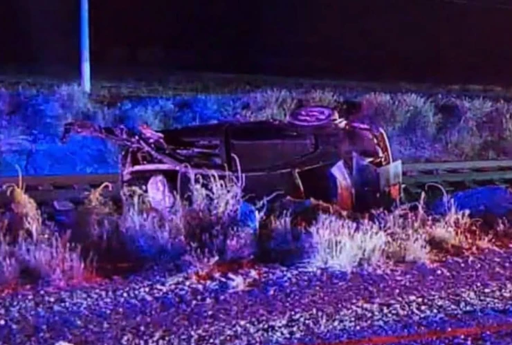 Tren impacta coche en Saucillo