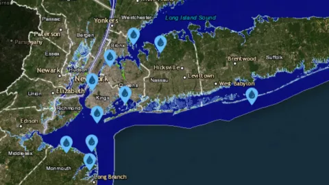 Las ciudades de Nueva York que quedarían bajo el agua en el 2100.jpg