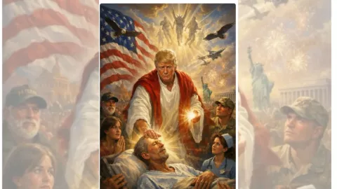 Donald Trump compartió esta imagen en TruthSocial