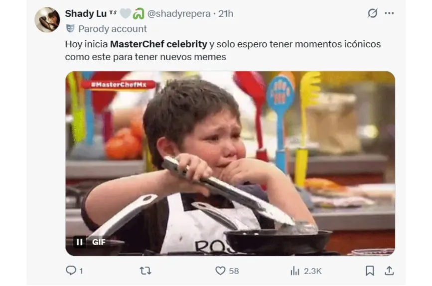 Las redes sociales le dieron la bienvenida a MasterChef Celebrity Generaciones con memes para morir de risa... ¡Se inaugura la temporada de memes culinarios!