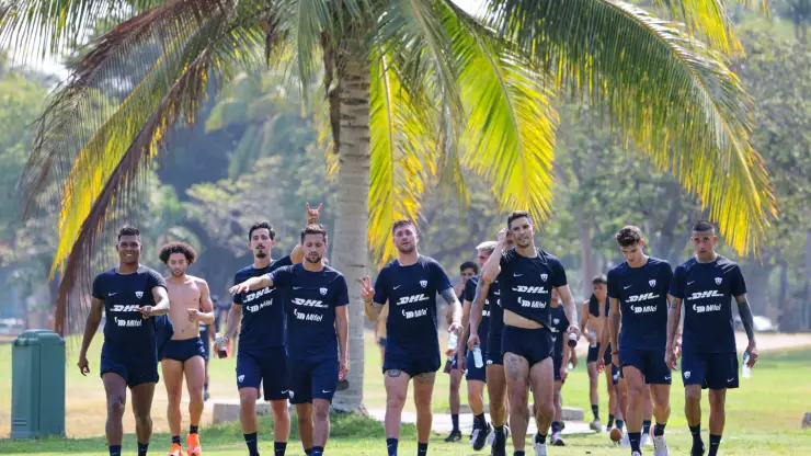 Jugadores de Pumas en pretemporada