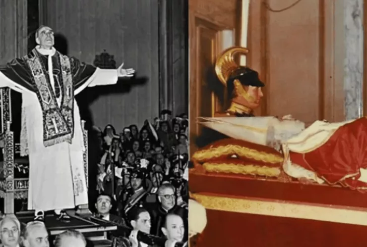 Así fue cuando en pleno funeral, sucedió la explosión del cadáver del papa Pío XII: Escandalizó al Vaticano