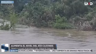 Aumenta nivel del río Cazones y suspenden suministro de agua en Poza Rica