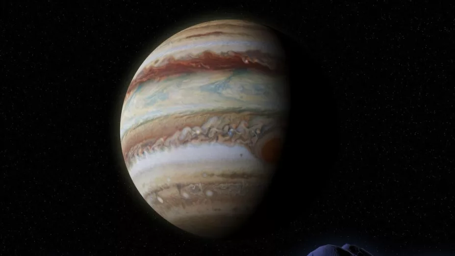 Júpiter es mostrado por el telescopio James Web