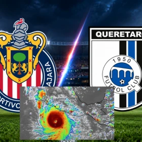 ¿Chivas vs. Querétaro puede ser suspendido? Alerta por el Huracán Polo