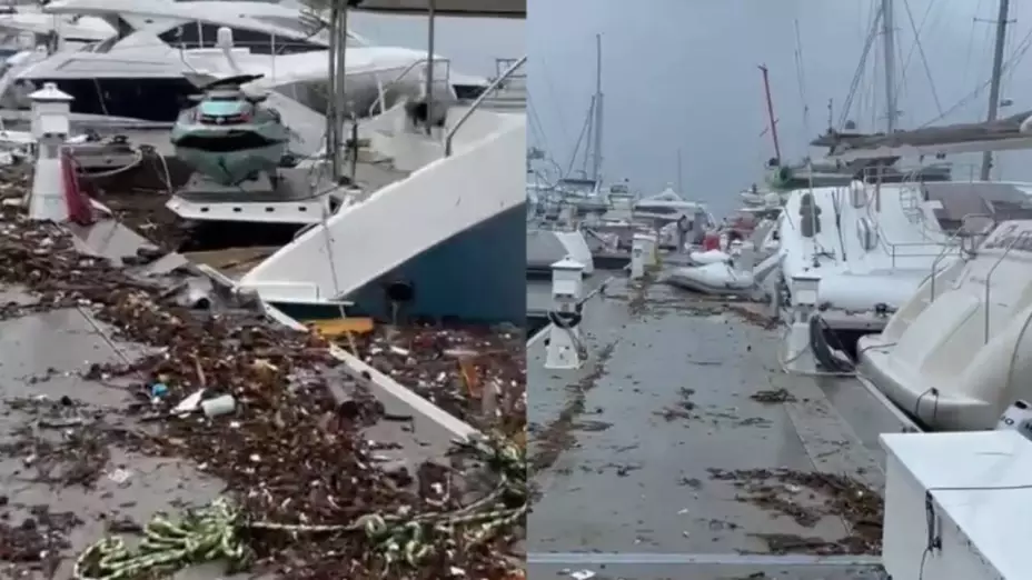 VIDEO: Así quedó La Paz tras el paso del Huracán Norma