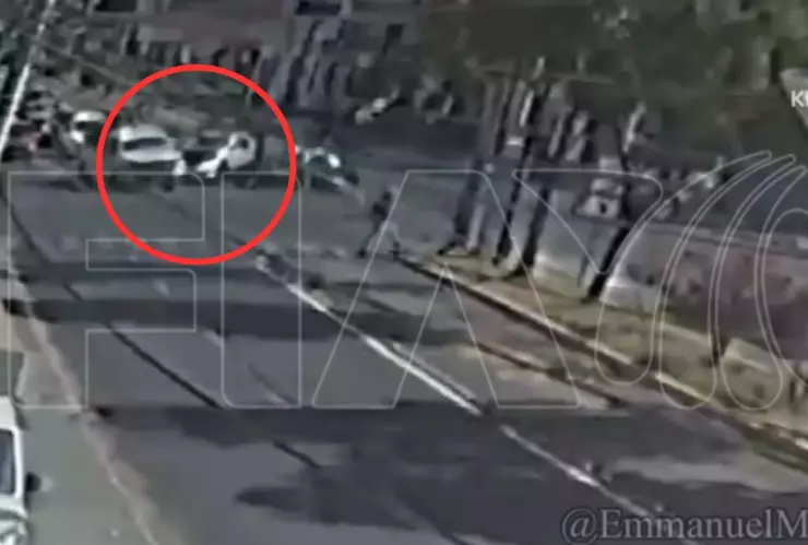 Guardia Nacional choca en bulevar Hidalgo