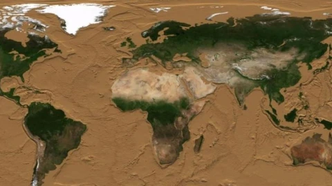 ¿Cómo se vería la Tierra si se quedaran sin agua los océanos