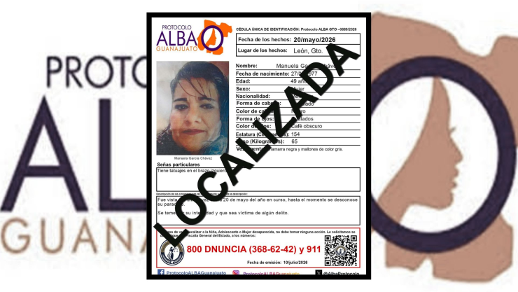 Manuela García Chávez localizada sin vida