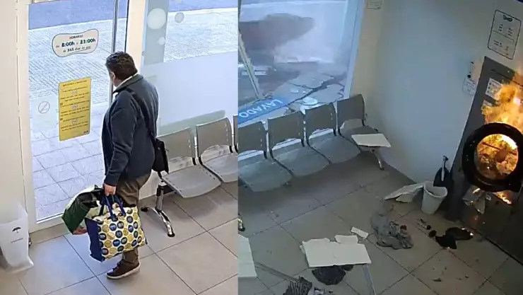 Explosion lavanderia España.