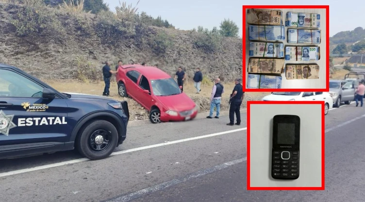 Presuntos extorsionadores de La Familia Michoacana fueron detenidos tras chocar en una persecución.