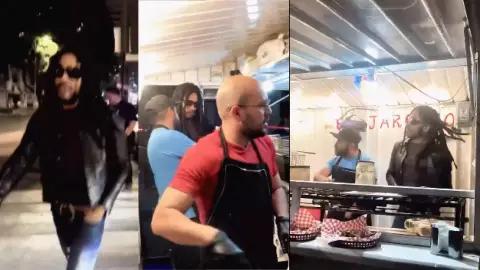 ¡En humilde! Lenny Kravitz en CDMX visita puesto de hamburguesas callejeras; video.jpg