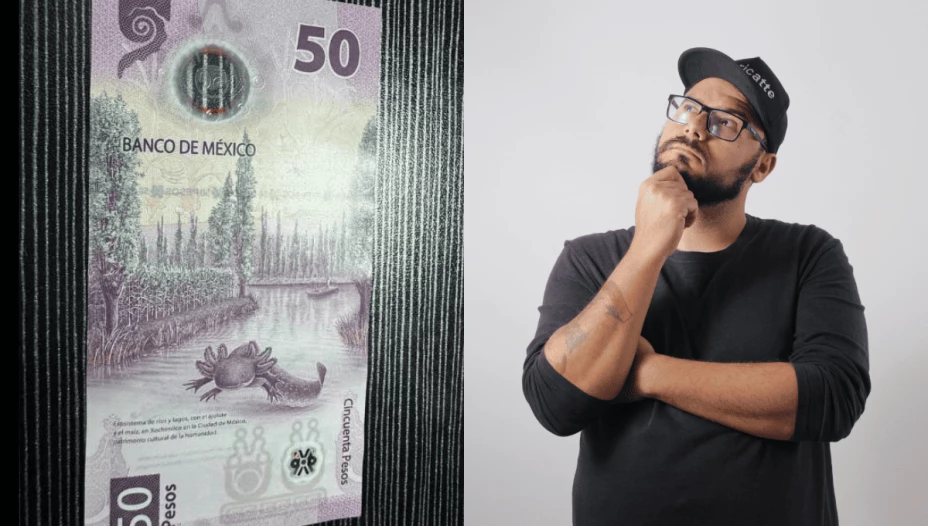 ¿Cuál es el valor actual del ajolopeso El billete mexicano de 50 pesos.png