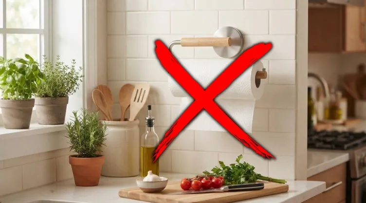 El clásico portarrollos no va más: así puedes poner el papel de cocina sin ocupar espacio en la encimera
