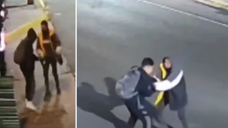 Video de joven que desarma a asaltante