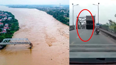 Video: puente en Vietnam se derrumba con automóviles encima; 13 personas desaparecidas en el río