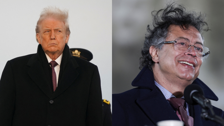 Gustavo Petro y Donald Trump