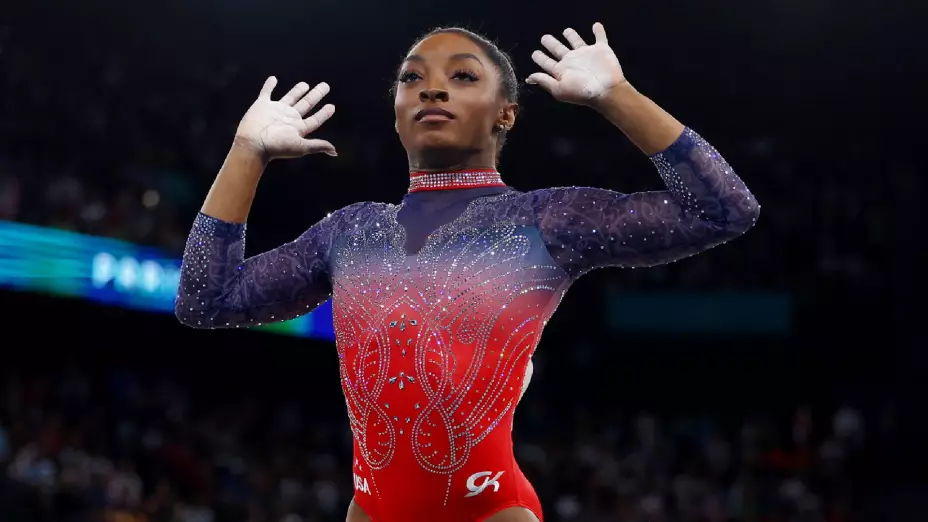 Simone Biles medalla plata piso París 2024 Juegos Olímpicos
