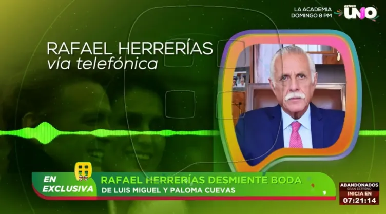 Rafael Herrerías desmiente boda de Luis Miguel y Paloma Cuevas.jpg