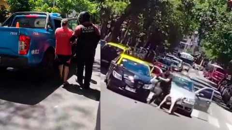 Conductor apuñala taxista