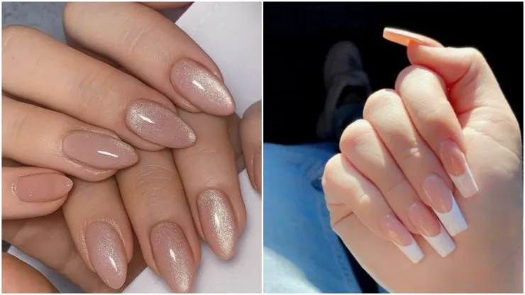 Diseños de uñas acrílicas largas juveniles