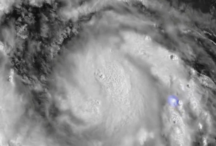 ¿Cómo se ve el huracán Erin?