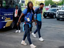 Jugadores de la Selección de Haití
