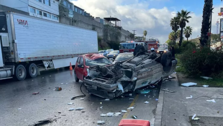 choque en La Gloria en la zona de Santa Fe