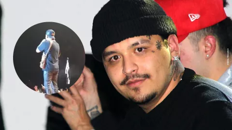 VIDEO: Christian Nodal explota tras ser golpeado con hielos.