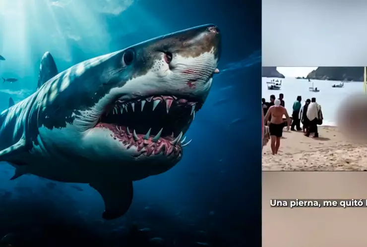 Ataque de tiburón a mujer en Jalisco