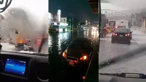 ¡Tláloc se enojó! Lluvia provoca granizada en Edomex; calles y avenidas bajo el agua | VIDEOS