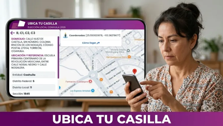 Elecciones Coahuila 2026: ubica tu casilla para votar este 7 de junio