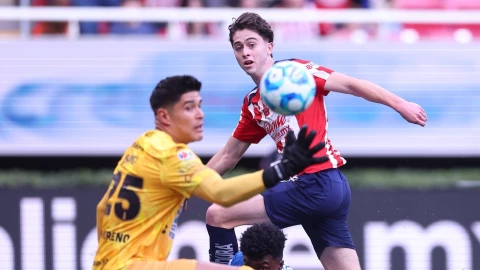 Brian Gutiérrez y su asistencia vs Pachuca