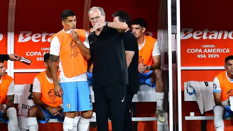 Luis Suárez y Marcelo Bielsa