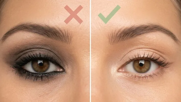 maquillar ojos caídos