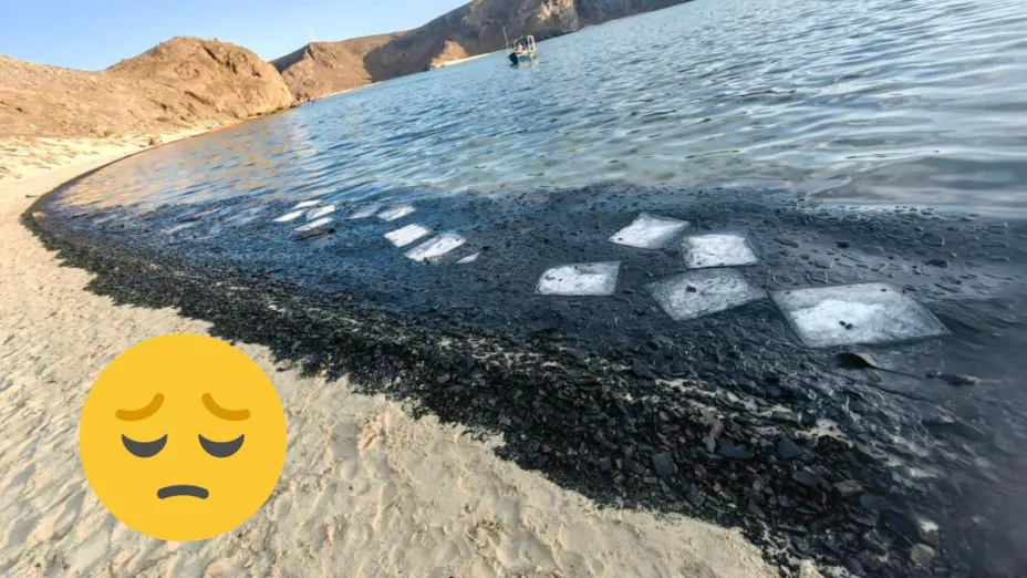Baja California Sur: Declaran contingencia ambiental en Playa Balandra por derrame de combustible.