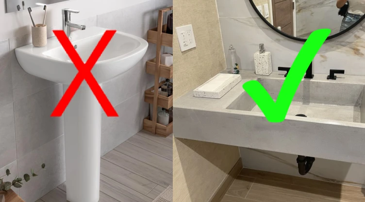 7 ideas para reemplazar el lavabo de tu baño por opciones minimalistas