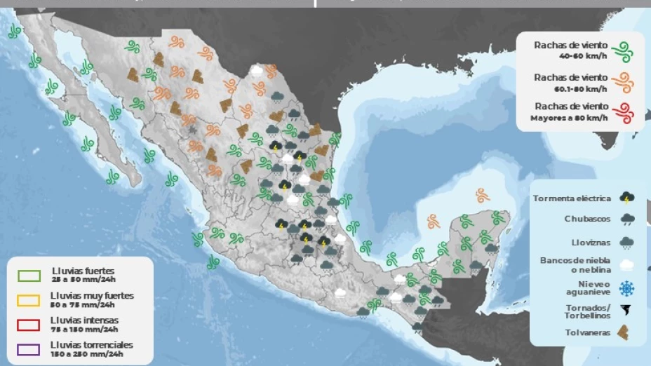 Clima en México hoy 1 de abril de 2023