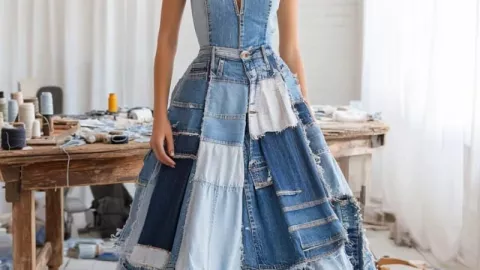 7 ideas para reciclar ropa de mezclilla y convertirlas en vestidos aesthetic