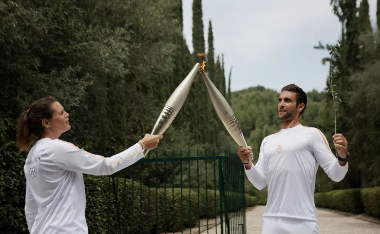 La llama olímpica París 2024