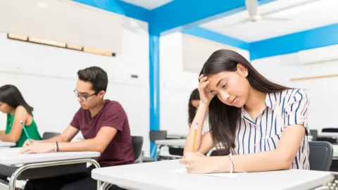 bachillerato en un examen