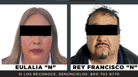 Eulalia “N”, ex Tercera Regidora en Amanalco y Rey Francisco “N”, servidor público, fueron detenidos por secuestro.