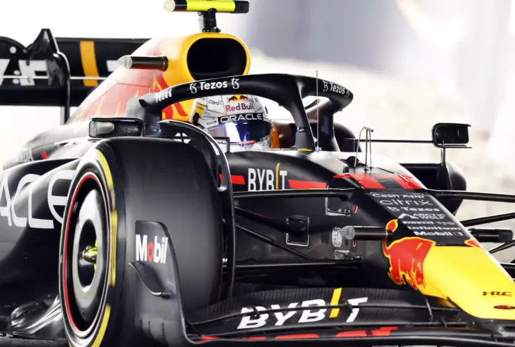 Checo Pérez en el Gran premio de Japón