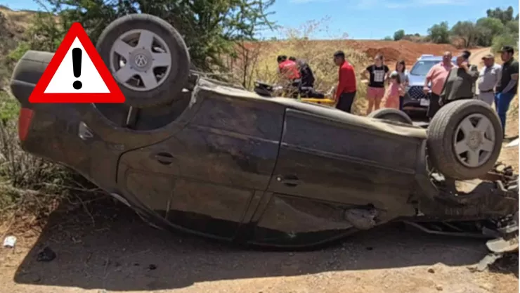 Enfermera de Zacatecas resultó lesionada tras aparatosa volcadura en la carretera Morelos-Zacatecas