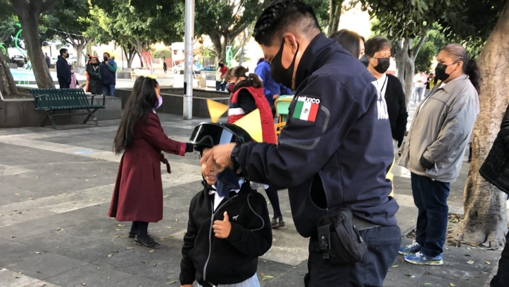 Niños policías puebla