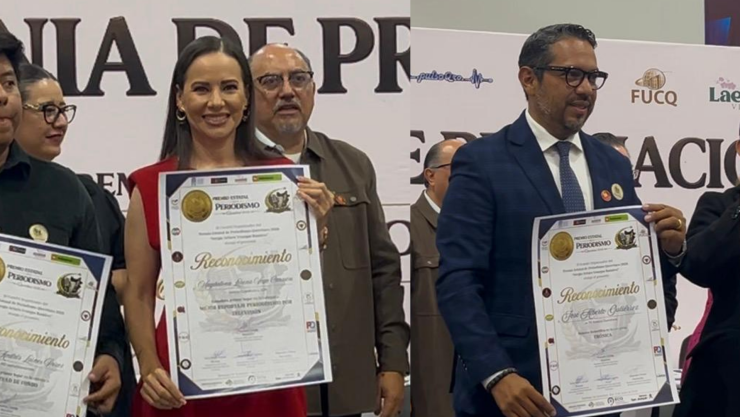 Lorehna Vega y Alberto Gutierrez reciben el Premio Estatal de Periodismo 2026